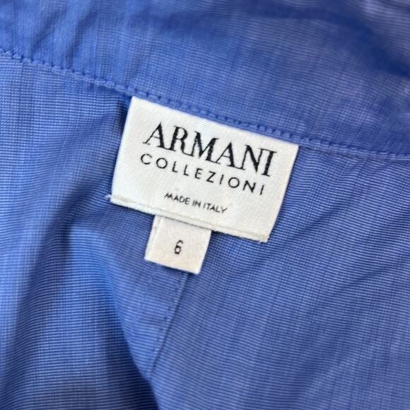Women’s Armani Collezioni sleeveless blouse blue size 6 - Picture 3 of 10